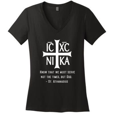 Eastern Orthodox Christian  Women's V-Neck T-Shirt