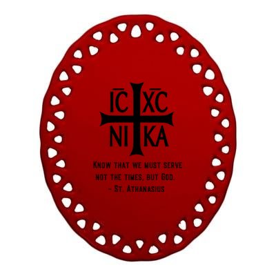 Eastern Orthodox Christian  Ceramic Oval Ornament