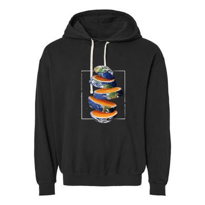 Earth Orange Garment-Dyed Fleece Hoodie