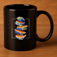 Earth Orange 11oz C Handle Ceramic Mug