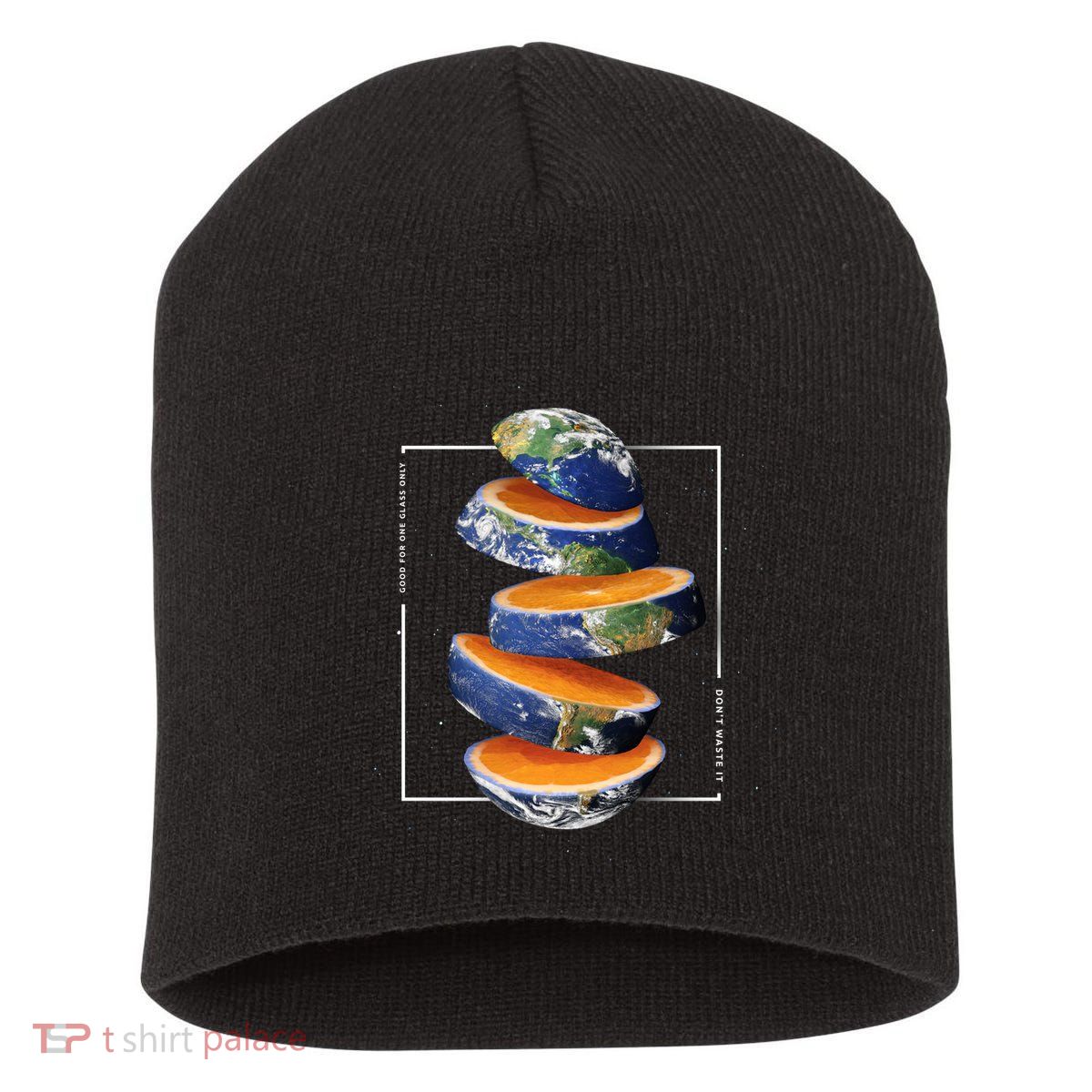 Earth Orange Short Acrylic Beanie