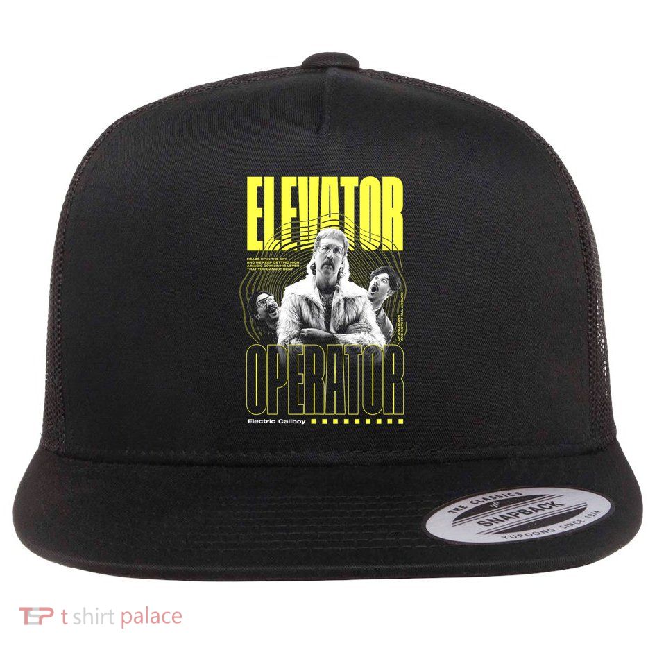 Elevator Operator Flat Bill Trucker Hat