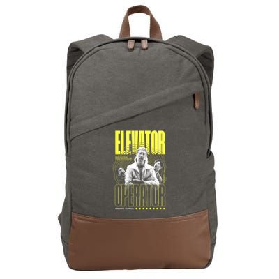 Elevator Operator Cotton Canvas Backpack