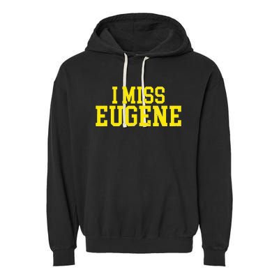 Eugene Oregon Garment-Dyed Fleece Hoodie