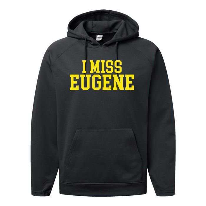 Eugene Oregon Performance Fleece Hoodie