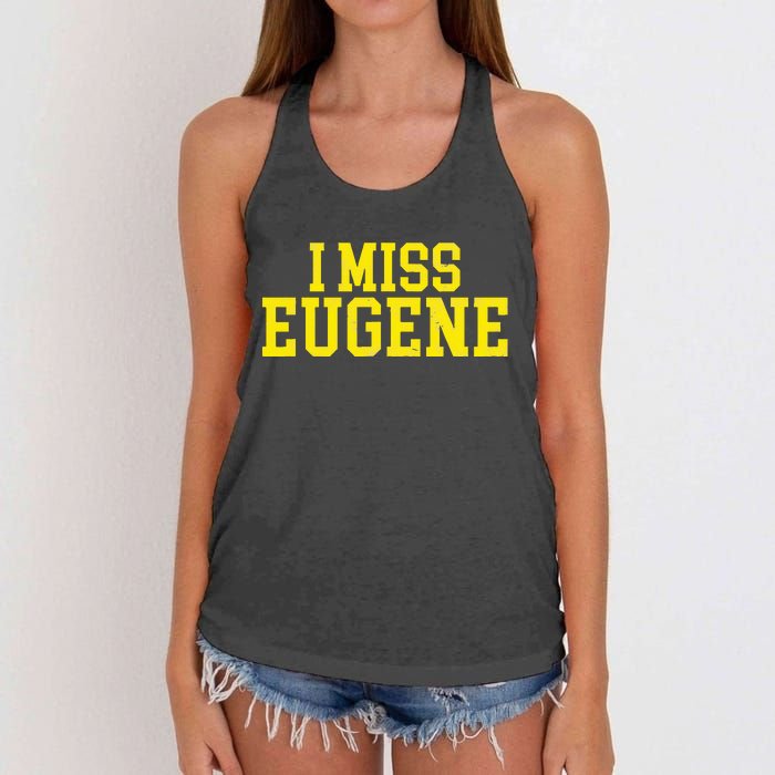 Eugene Oregon Women's Knotted Racerback Tank