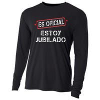 Es Oficial Estoy Jubilado Funny Spanish Retired Man Cooling Performance Long Sleeve Crew