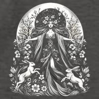 Easter Ostara Eostre Pagan Witchcraft Spring Moon Vector Backpack