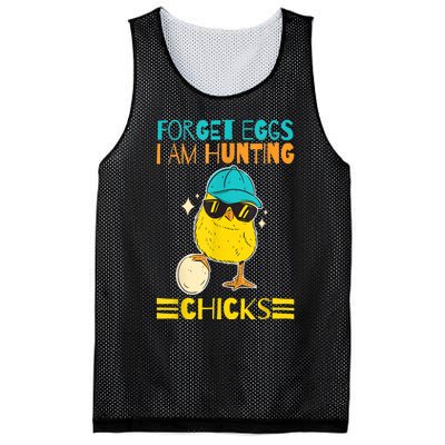 Easter Outfit Forget Eggs I'm Hunting Chicks Mesh Reversible Basketball Jersey Tank