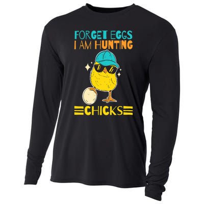 Easter Outfit Forget Eggs I'm Hunting Chicks Cooling Performance Long Sleeve Crew