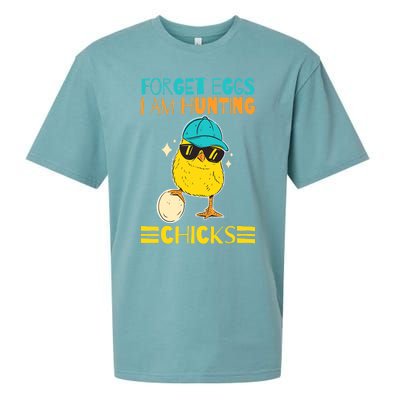 Easter Outfit Forget Eggs I'm Hunting Chicks Sueded Cloud Jersey T-Shirt