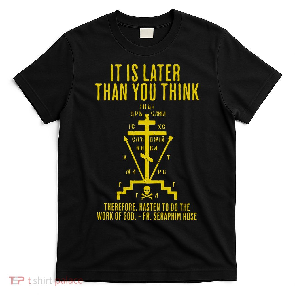 Eastern Orthodox Fr. Seraphim Rose Cross Gift T-Shirt