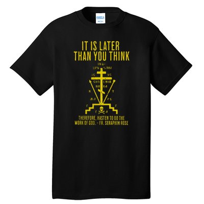 Eastern Orthodox Fr. Seraphim Rose Cross Gift Tall T-Shirt