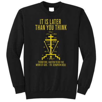 Eastern Orthodox Fr. Seraphim Rose Cross Gift Tall Sweatshirt