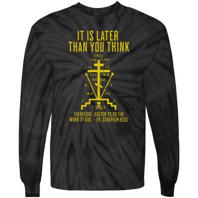 Eastern Orthodox Fr. Seraphim Rose Cross Gift Tie-Dye Long Sleeve Shirt