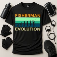 Evolution Of Fishing Cooling Performance Crew T-Shirt