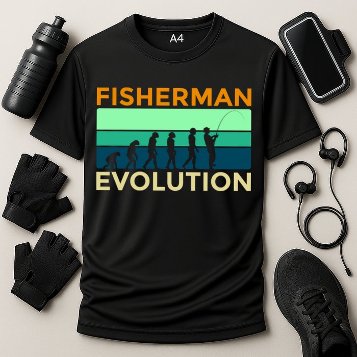 Evolution Of Fishing Cooling Performance Crew T-Shirt