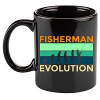 Evolution Of Fishing 11oz C Handle Ceramic Mug
