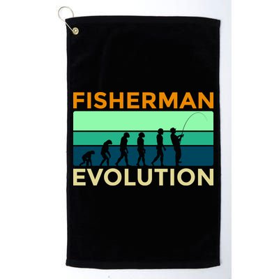 Evolution Of Fishing Golf Towel