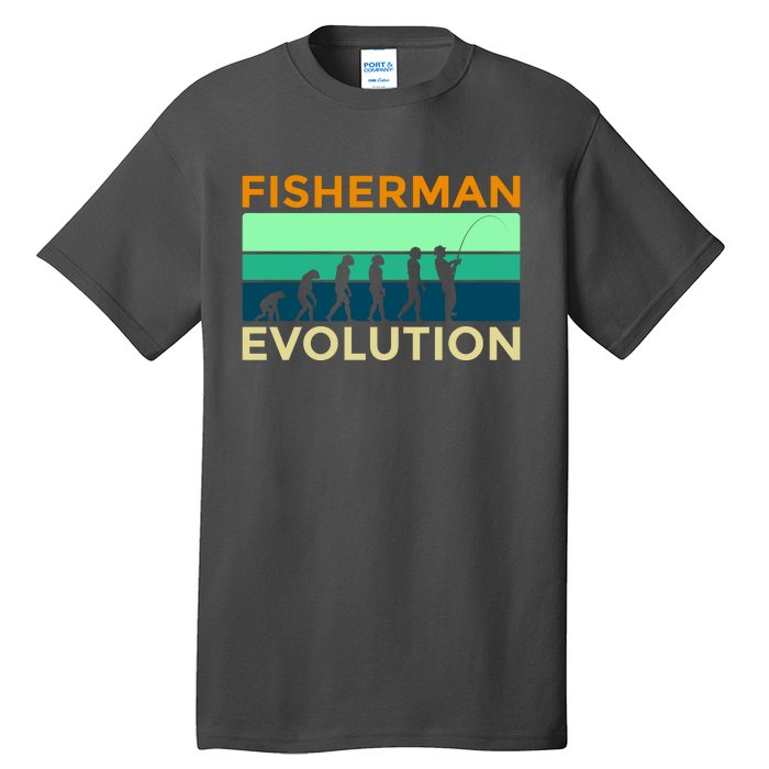 Evolution Of Fishing Tall T-Shirt