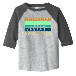 Evolution Of Fishing Toddler Fine Jersey T-Shirt