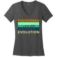 Evolution Of Fishing Women's V-Neck T-Shirt