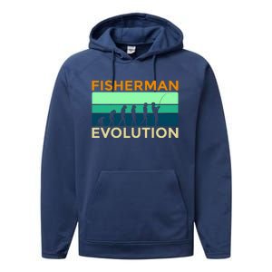 Evolution Of Fishing Performance Fleece Hoodie