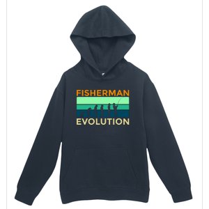 Evolution Of Fishing Urban Pullover Hoodie