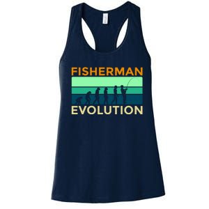 Evolution Of Fishing Women's Racerback Tank