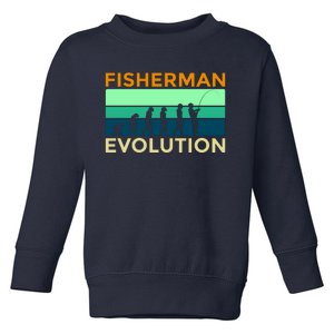 Evolution Of Fishing Toddler Sweatshirt