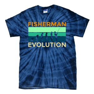 Evolution Of Fishing Tie-Dye T-Shirt