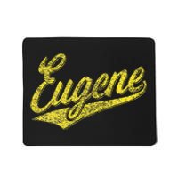 Eugene Oregon Flag Sports Baseball Script Jersey Swoosh Mousepad