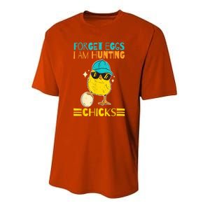 Easter Outfit Forget Eggs I'm Hunting Chicks Youth Performance Sprint T-Shirt