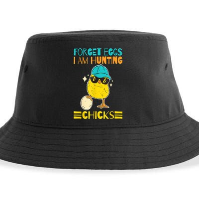 Easter Outfit Forget Eggs I'm Hunting Chicks Sustainable Bucket Hat