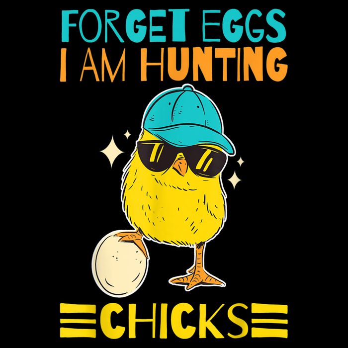 Easter Outfit Forget Eggs I'm Hunting Chicks 7-Panel Snapback Hat