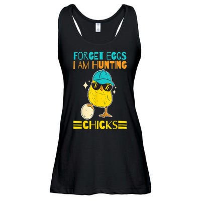 Easter Outfit Forget Eggs I'm Hunting Chicks Ladies Essential Flowy Tank