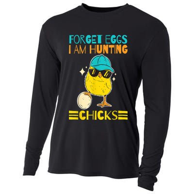 Easter Outfit Forget Eggs I'm Hunting Chicks Cooling Performance Long Sleeve Crew