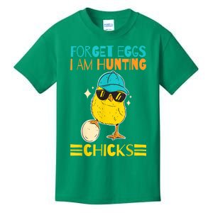 Easter Outfit Forget Eggs I'm Hunting Chicks Kids T-Shirt