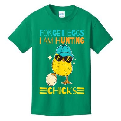 Easter Outfit Forget Eggs I'm Hunting Chicks Kids T-Shirt