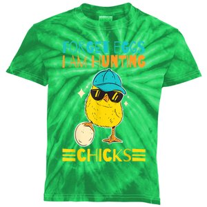 Easter Outfit Forget Eggs I'm Hunting Chicks Kids Tie-Dye T-Shirt