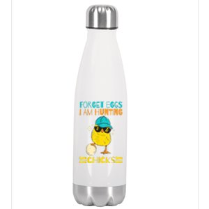 Easter Outfit Forget Eggs I'm Hunting Chicks Stainless Steel Insulated Water Bottle