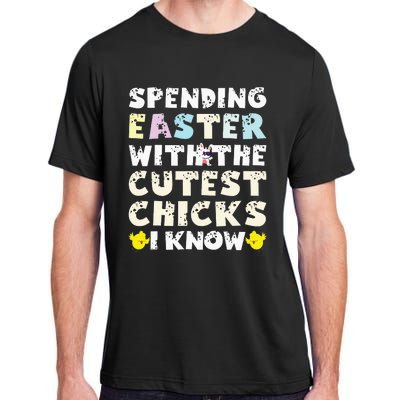 Easter Outfit For  Funny Cutest Chicks Adult ChromaSoft Performance T-Shirt