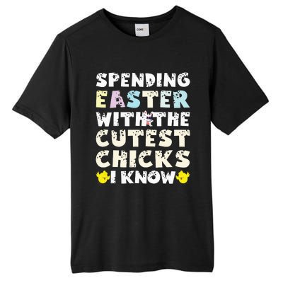 Easter Outfit For  Funny Cutest Chicks Tall Fusion ChromaSoft Performance T-Shirt