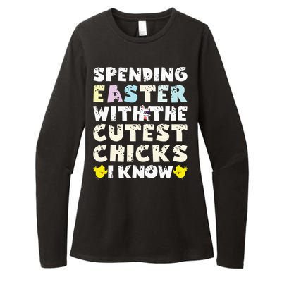 Easter Outfit For  Funny Cutest Chicks Womens CVC Long Sleeve Shirt