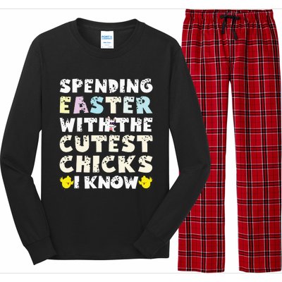 Easter Outfit For  Funny Cutest Chicks Long Sleeve Pajama Set