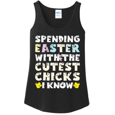 Easter Outfit For  Funny Cutest Chicks Ladies Essential Tank