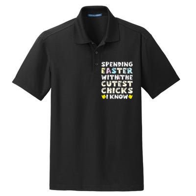 Easter Outfit For  Funny Cutest Chicks Dry Zone Grid Polo