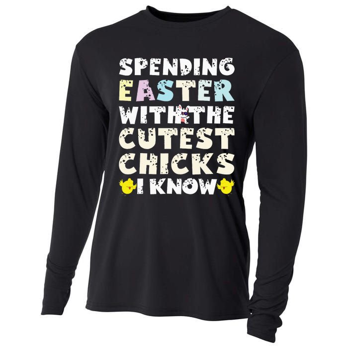 Easter Outfit For  Funny Cutest Chicks Cooling Performance Long Sleeve Crew