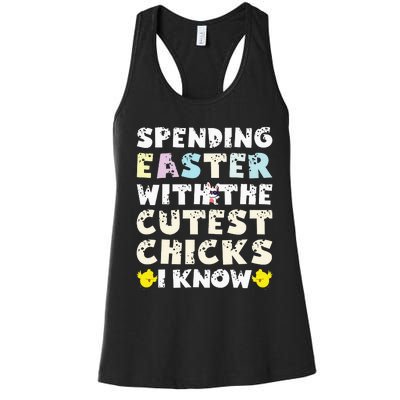 Easter Outfit For  Funny Cutest Chicks Women's Racerback Tank