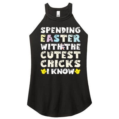 Easter Outfit For  Funny Cutest Chicks Women's Perfect Tri Rocker Tank